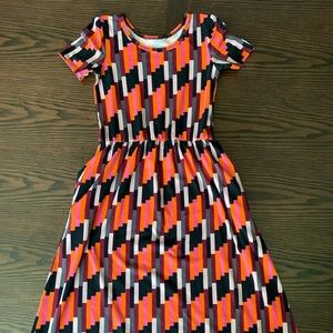 EUC DotDotSmile maxi dress, girls sz 5/6